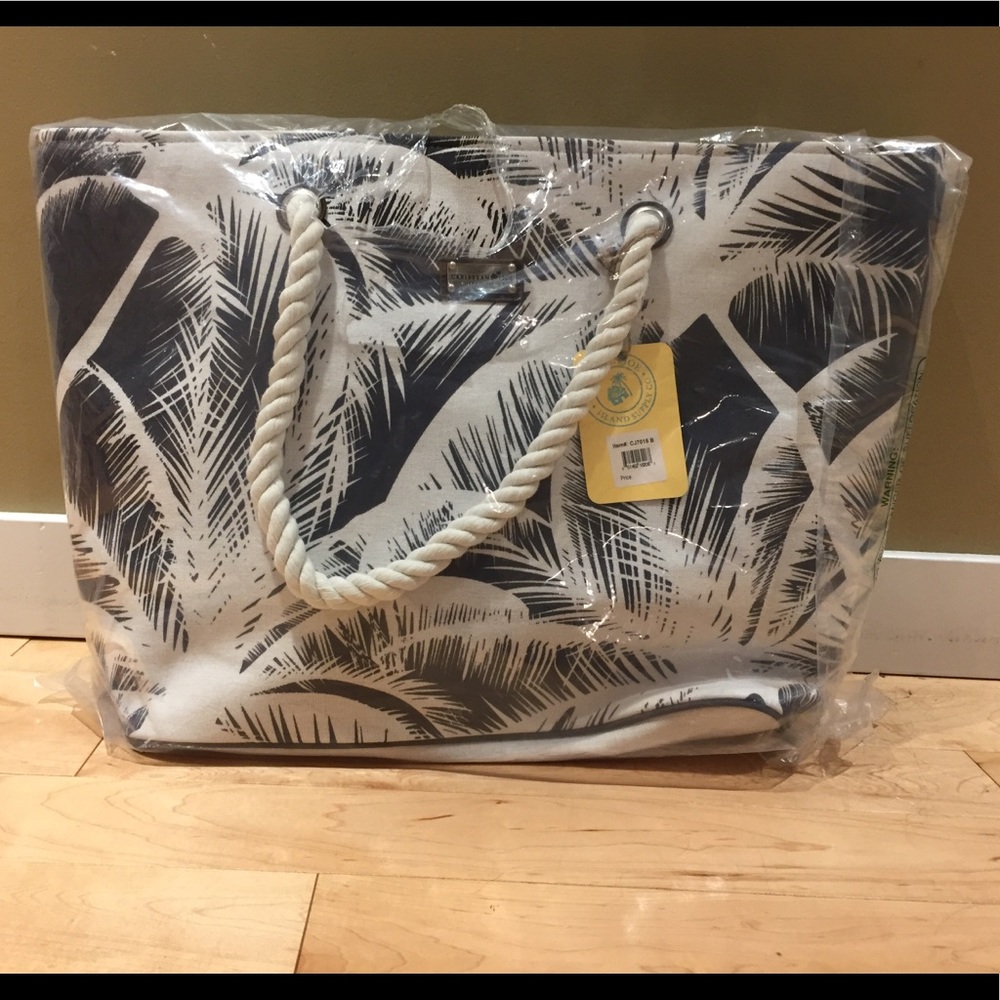 NWT Caribbean Joe beach bag